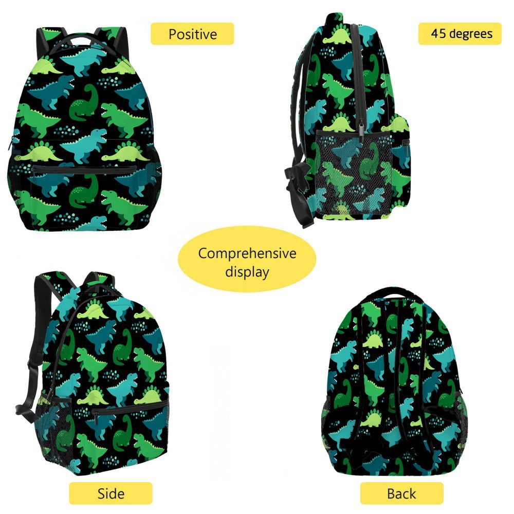 School Backpack Dinosaur Kids Bookbag Preschool Kindergarten School Bag for Boys Girls - mysiliconefoodbag