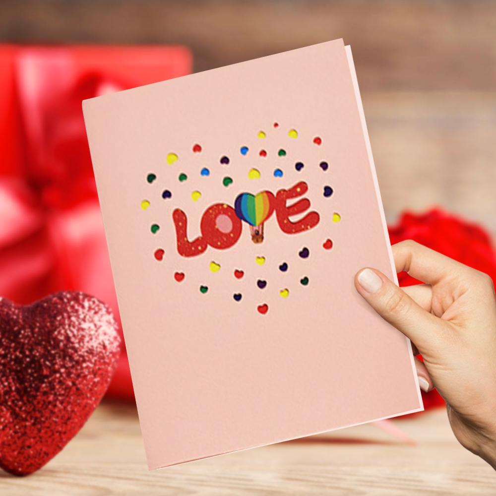 Valentine's Day I Love You 3D Pop Up Greeting Card - 