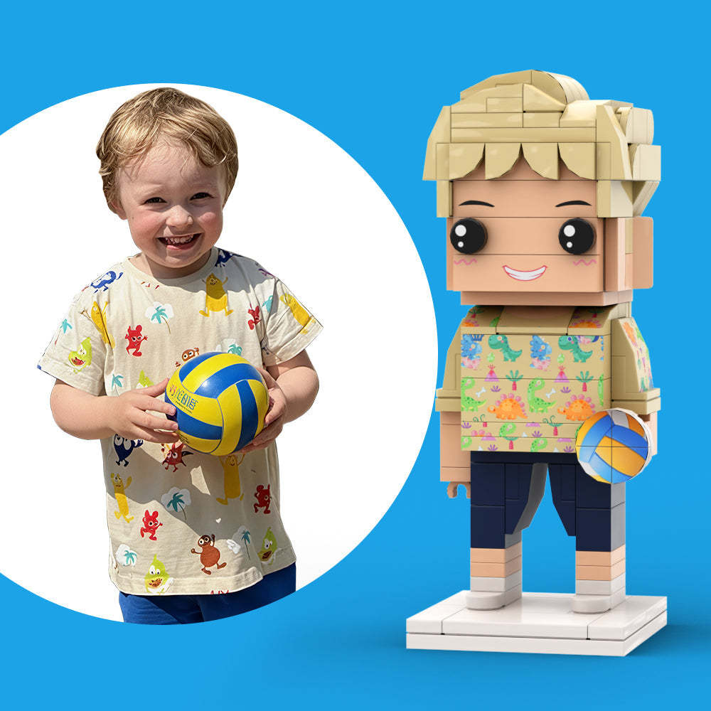 Full Body Custom 1 Person Brick Figures Small Particle Block Toy - minebrickuk