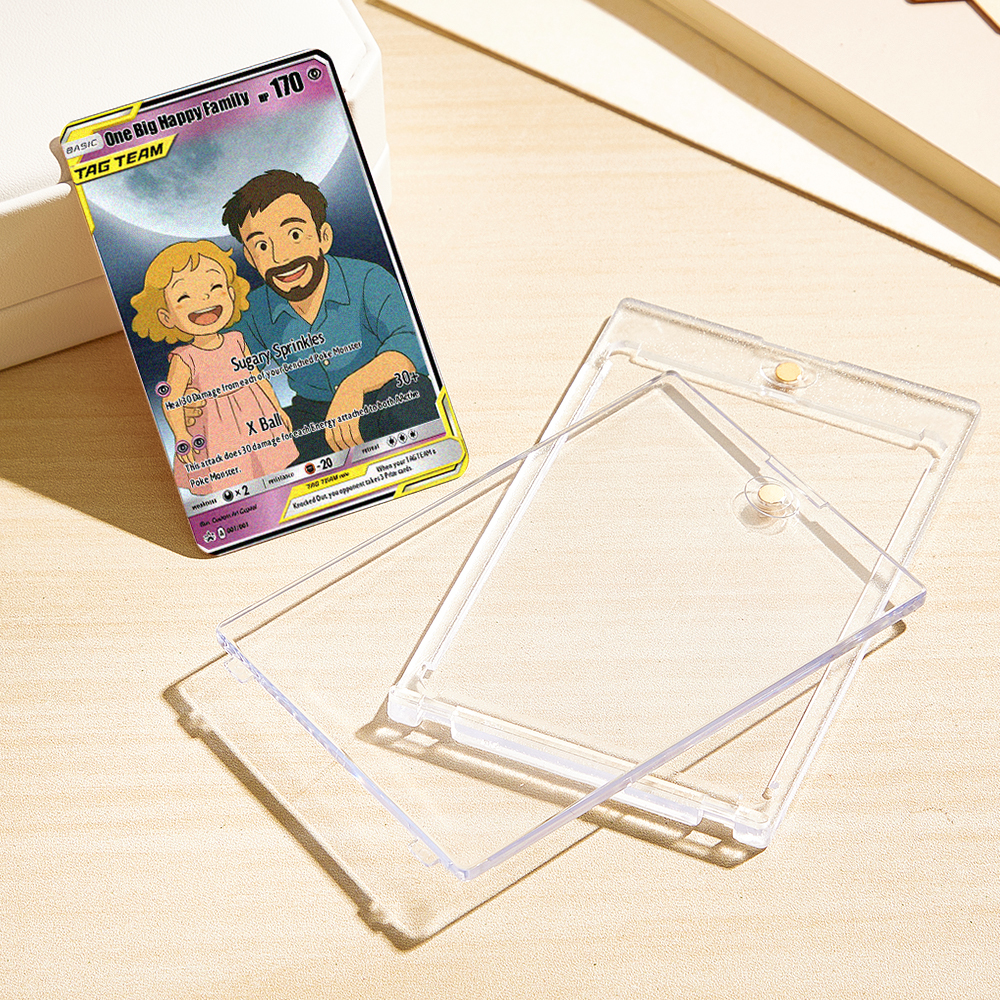Custom POKE Tag Team Couple Card Personalized Anime Portrait Gay Couples Gift Fun Cartoon Art - 