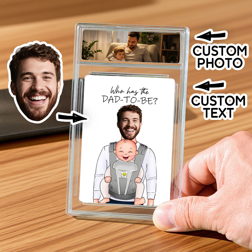 Custom Father's Day Poke Card Custom Poke Card Gift For Dad, Father's Day Gift, Custom Present - 