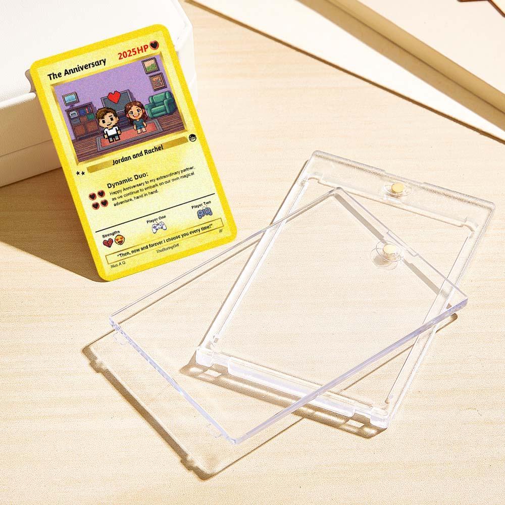 Custom Anniversary Anime Card Gift for Him or Her, Wedding or Valentine Card - 