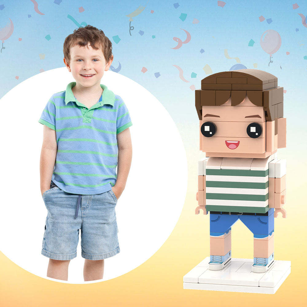 Baby Gifts Custom Brick Figures Personalized Photo Brick Figures DIY Brick Figures Create Your Own Small Particle Block Toy - minebrickuk
