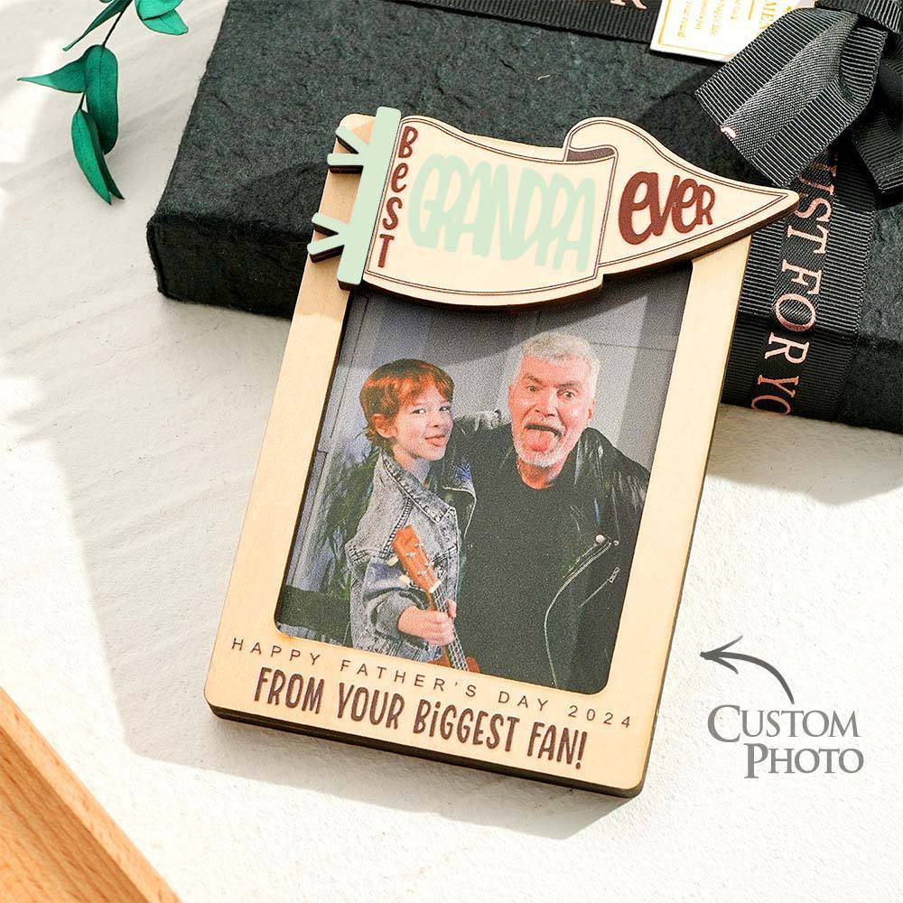 Father's Day Gift Fridge Photo Magnet,, Gift for Dad, Father��s Day, Car Visor Clip, Personalized Picture Frame, Car Visor Clip, Grandparent