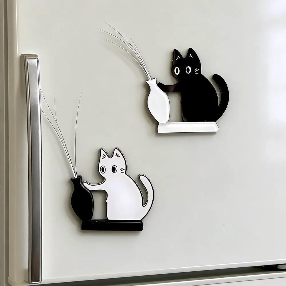 Handmade Cat Whisker Collector – Acrylic Magnetic Fridge Holder | Mini Keepsake, Pet Memorial Keepsake, Gift for Cat Lovers - 