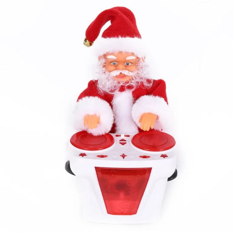 Santa Figure Christmas Desk Decor Funny Electronic Home Decoration for Holiday - 
