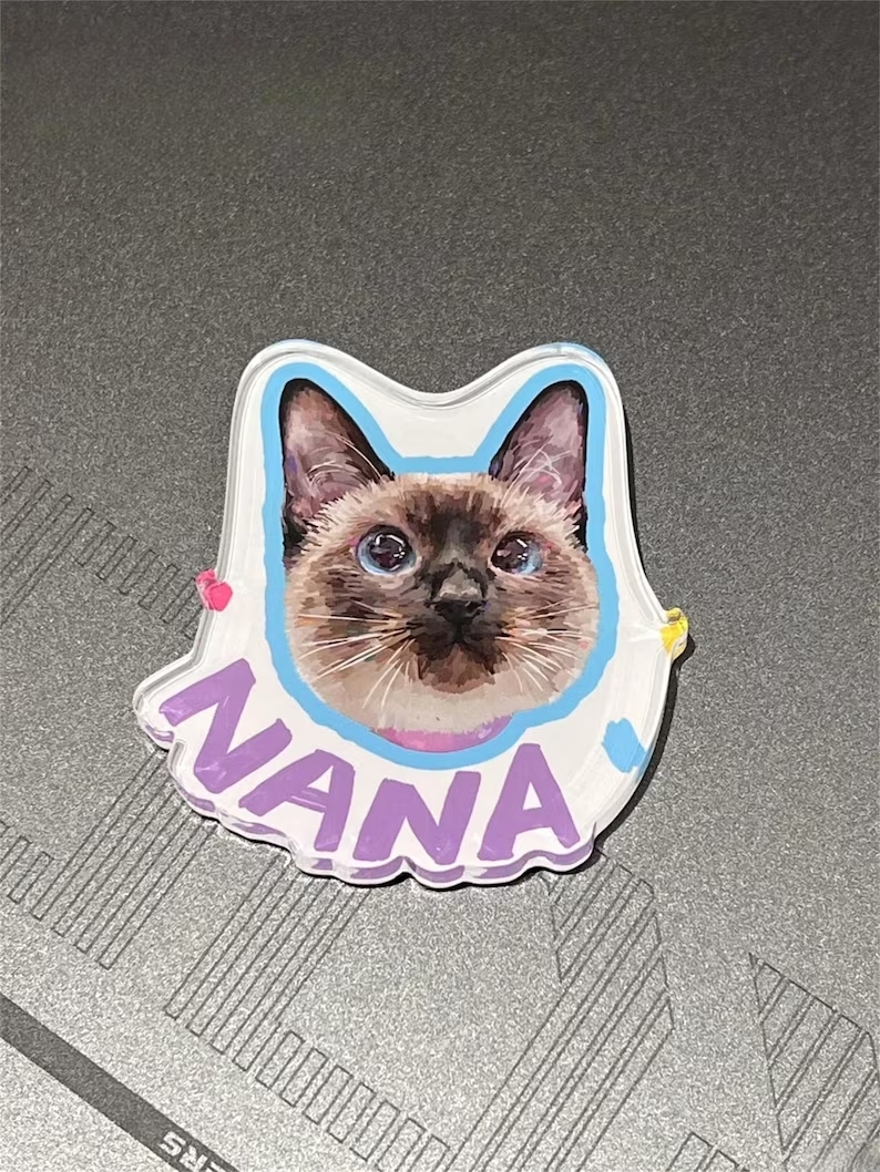 Personalized Pet Photo Acrylic Fridge Magnets Custom Image Keepsake