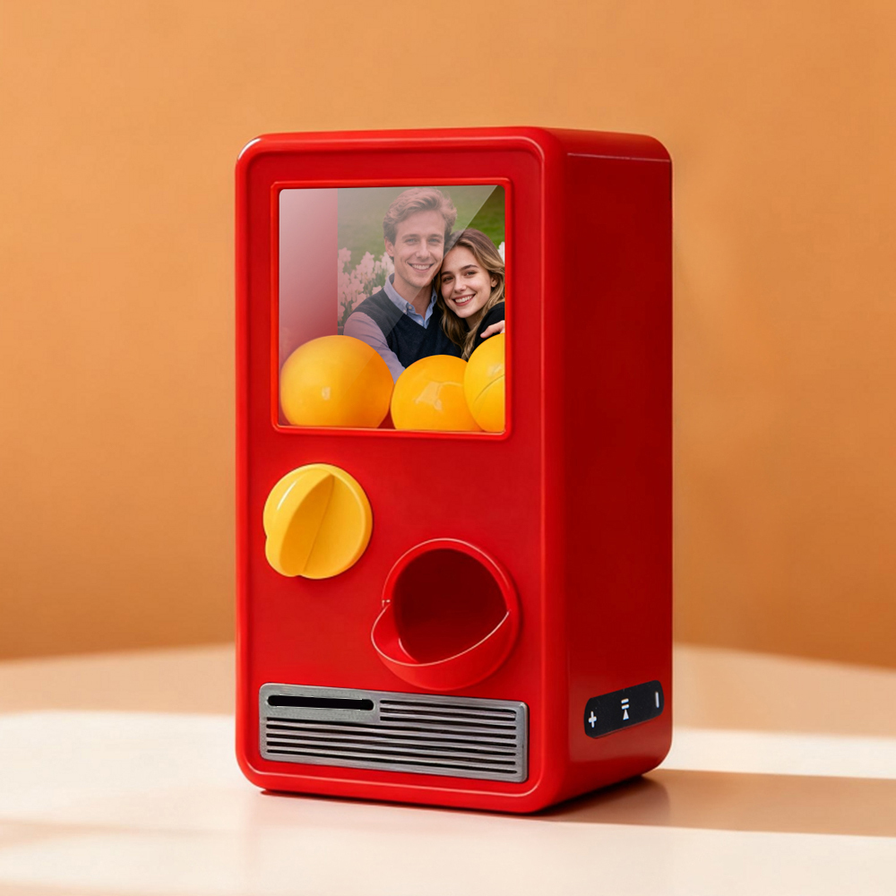 Custom Photo Personalized Gashapon Machine with 10 Gashapon  – Love Notes, Date Ideas & Surprise Cards - 