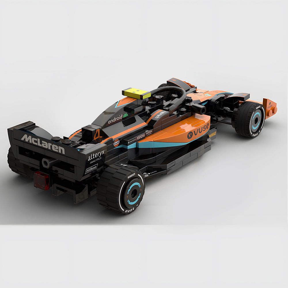 Creative Vehicle Racing Car Building Blocks Construction Toy Gift - 