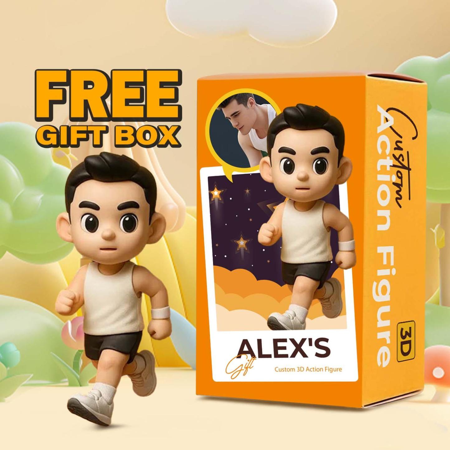 Custom 3D Action Figure From Your Photo Personalized Toy Figure Custom Action Figure Gifts For Him/Her - 