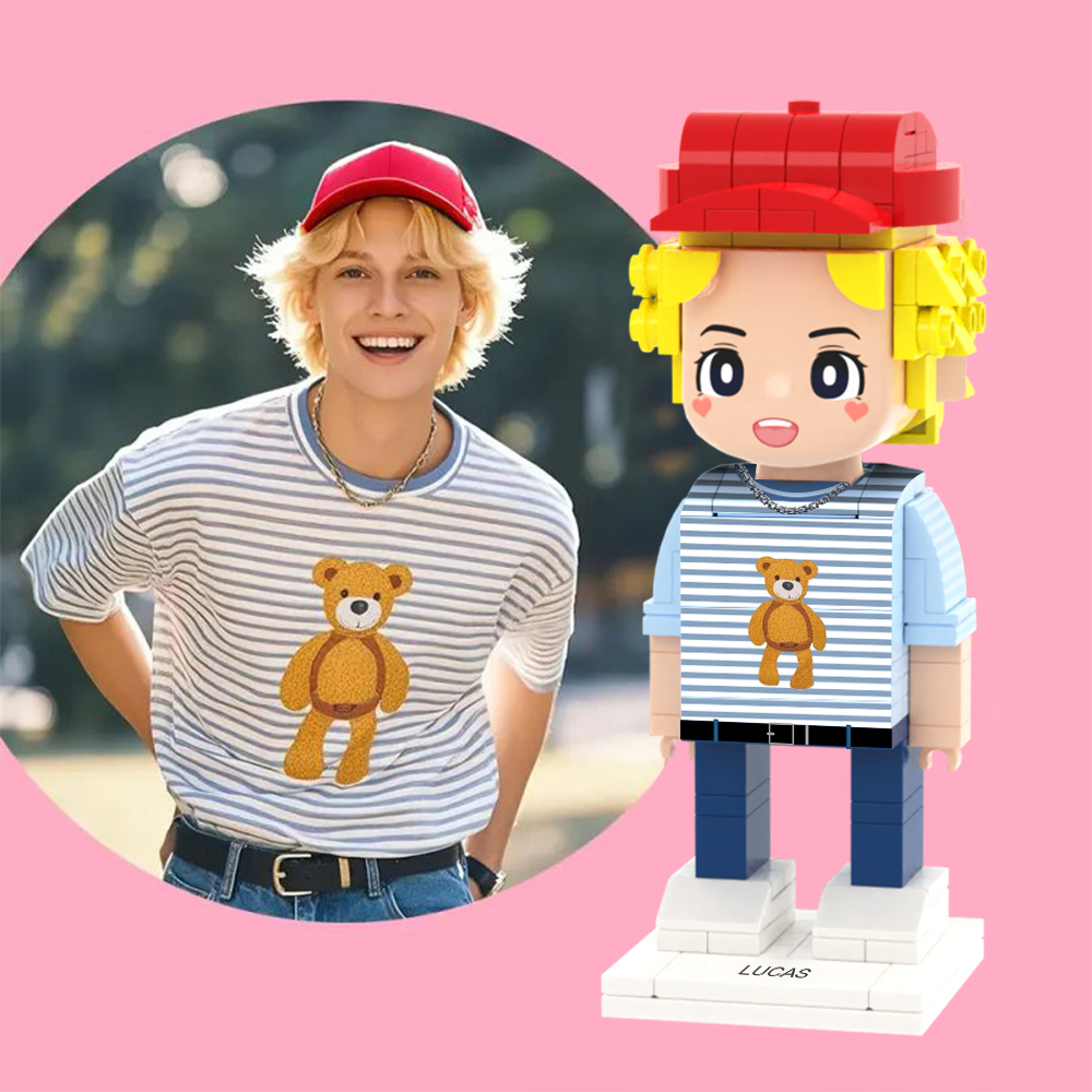 Customizable Fully Body  Custom Brick Figures Small Particle Block Toy Brick Me Gifts - 