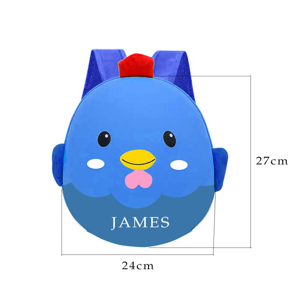 Toddler Bags Custom Name Kids Backpack Cartoon Book Bags For Boys Girls - 