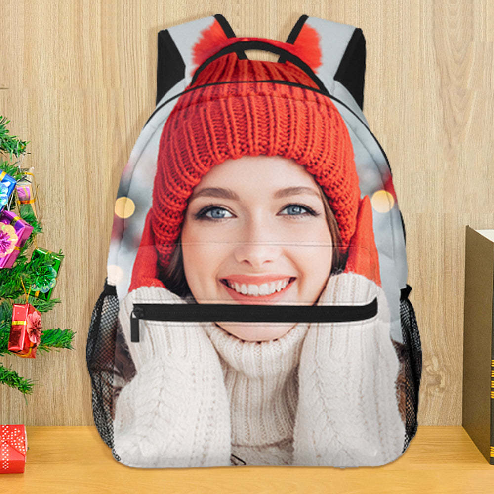 Custom Photo Backpack Personalized All Print Photo BackPack, Back To School Gifts For Kids - 
