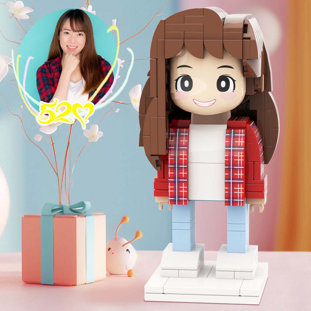 DIY Witness of Love: Couple photo Duddu Brick Figures customization, romantic gifts, DIY single Duddu Brick Figures holiday Duddu Brick Figures ornaments. - minebrickau