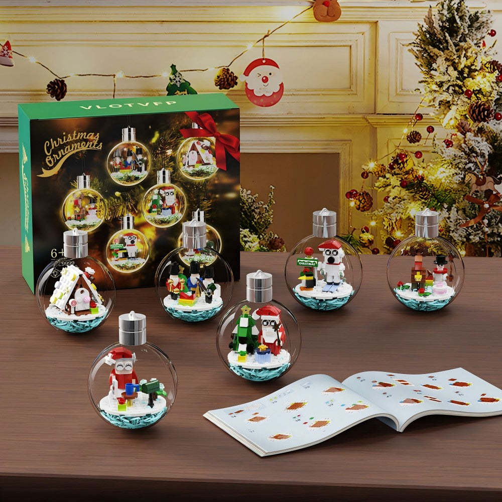 Build-Your-Own Christmas Tree Block Ornament Best Christmas Gift Block Balls Chritmas Gift To Remember - minebrickau