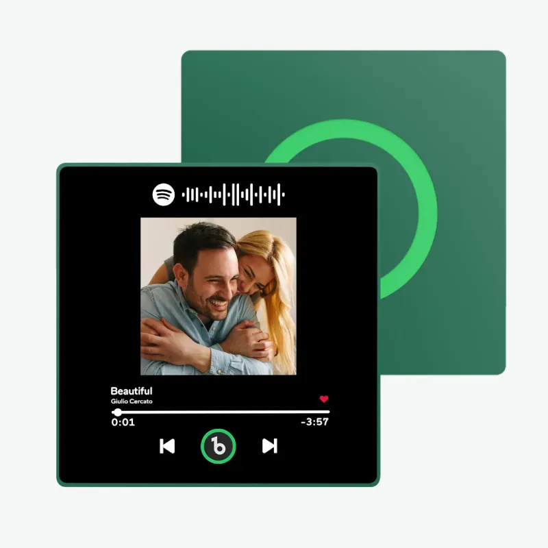 Valentine's Day Gifts Upgrade Custom Music Fridge Magnet Colorful Frame Album Fridge Magnet Can Play Songs Gift for Couple - 