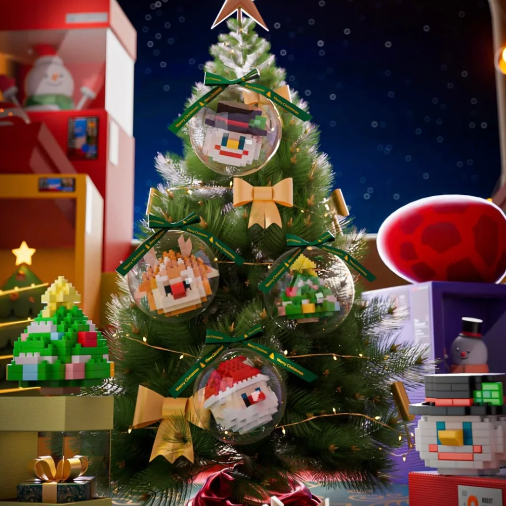 Building Block Christmas Ornaments for Young Builders Inspire Creativity - minebrickau