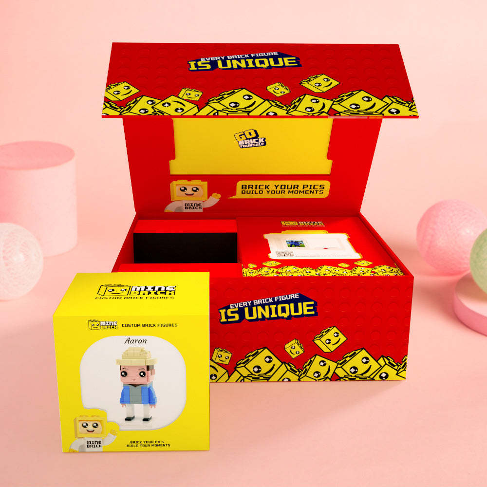 BOX for 1 People Brick Figures - MyCustomBrickheadz