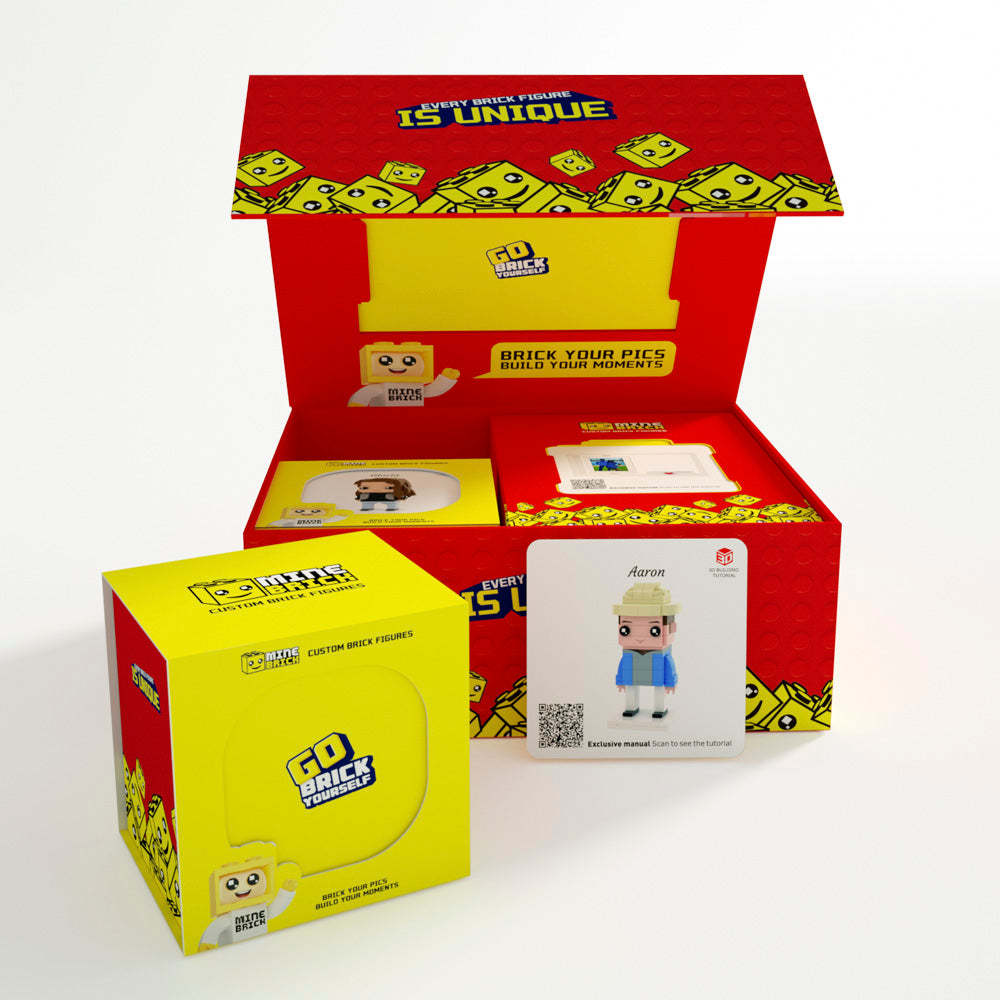 BOX for 2 People Brick Figures - MyCustomBrickheadz