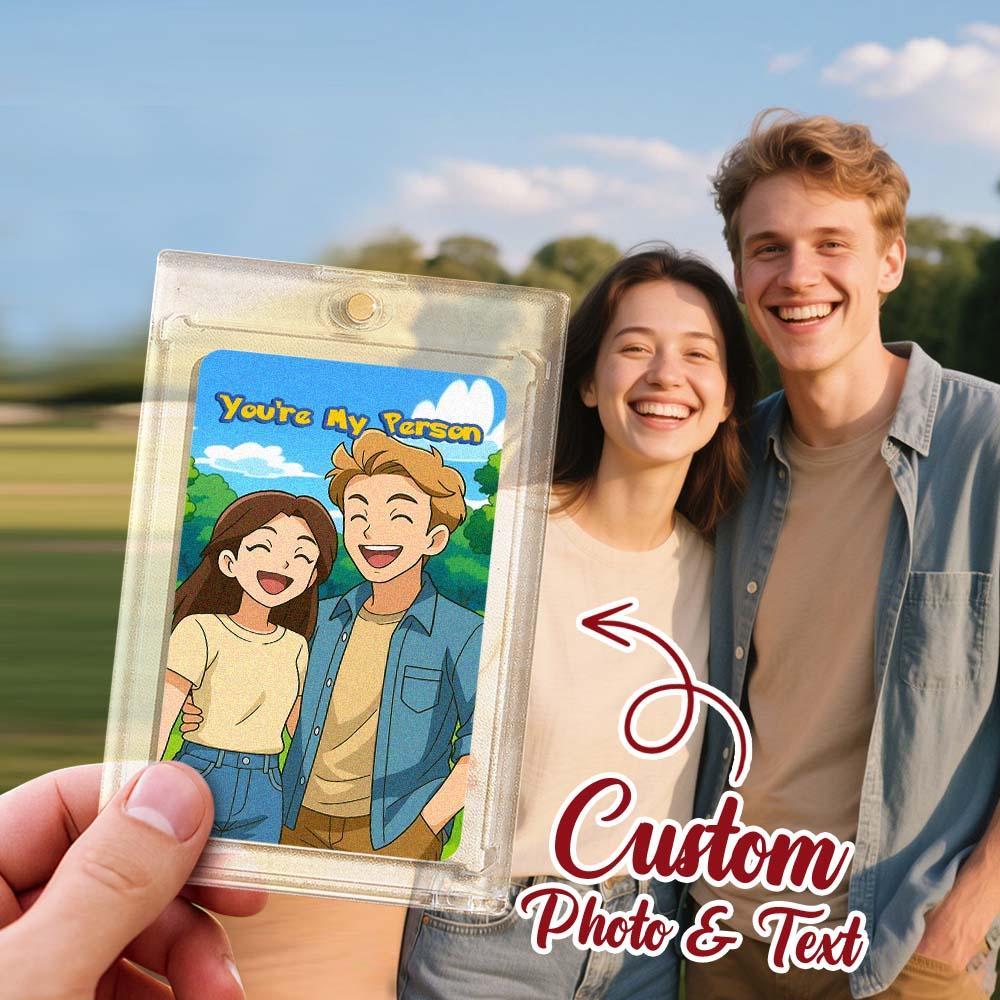 Custom Anime Monster Card, Gift For Boyfriend, Anniversary Day Gift, Custom Anime Monster Present for Couple - 