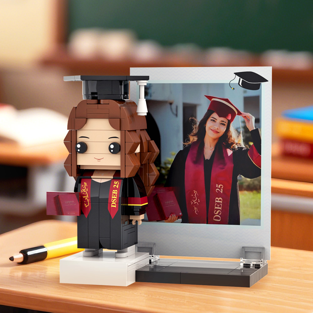 Graduation Gift Custom Brick Figure Full Body Customizable 1 Person - 