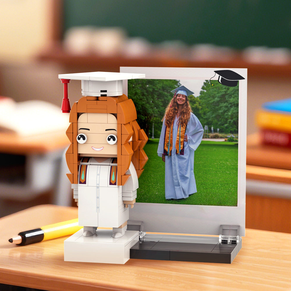 Graduation Gift Custom Brick Figure Full Body Customizable 1 Person - 