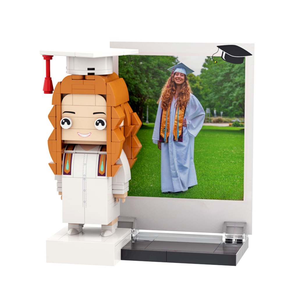 Graduation Gift Custom Brick Figure Full Body Customizable 1 Person - 