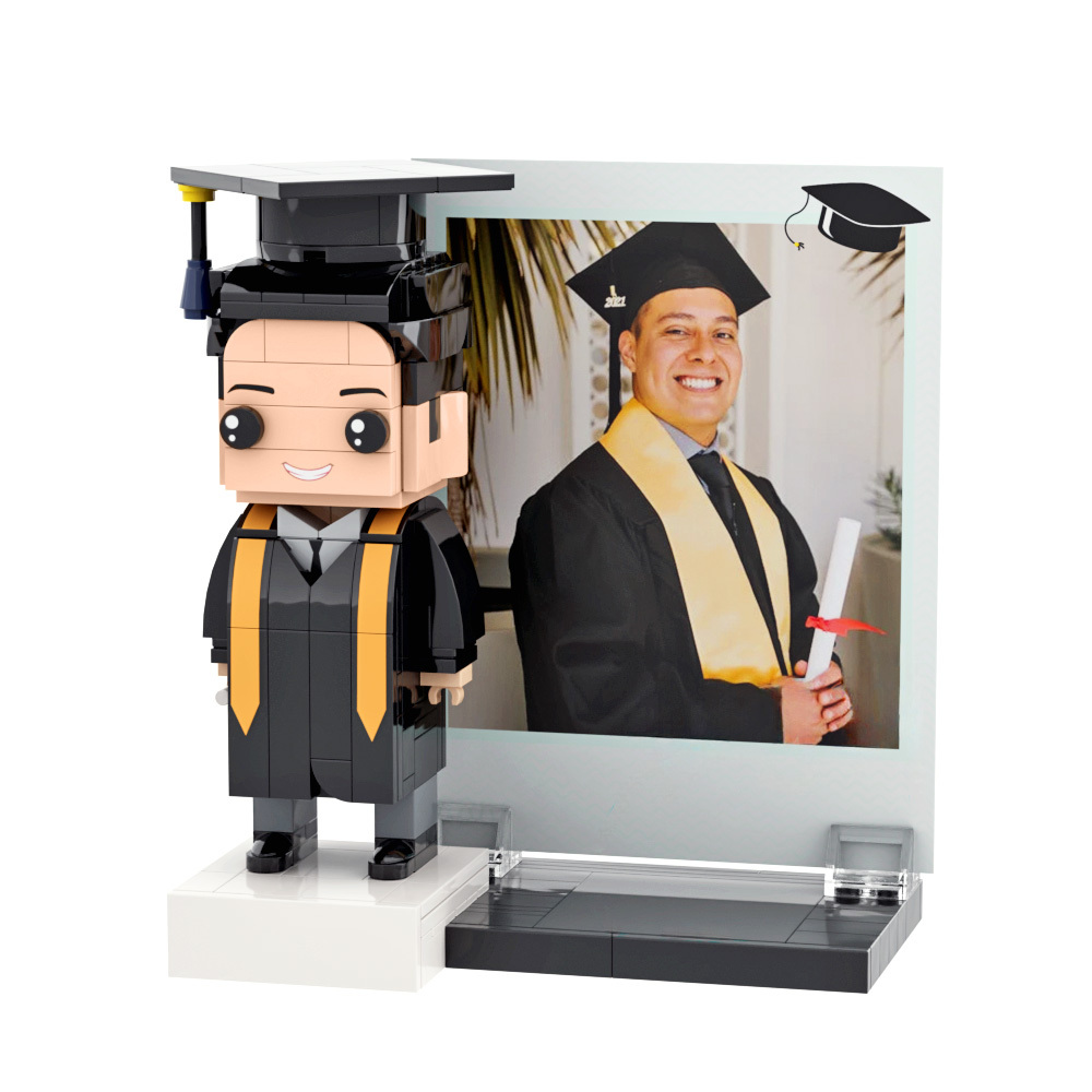 Graduation Gift Custom Brick Figure Full Body Customizable 1 Person - 