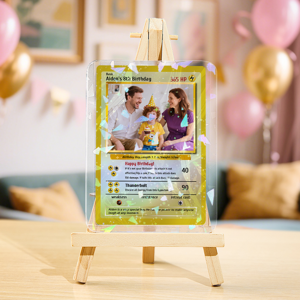 Custom Anime Monster Card, Gift For dad, Father's Day Gift, Custom Anime Monster Present - 