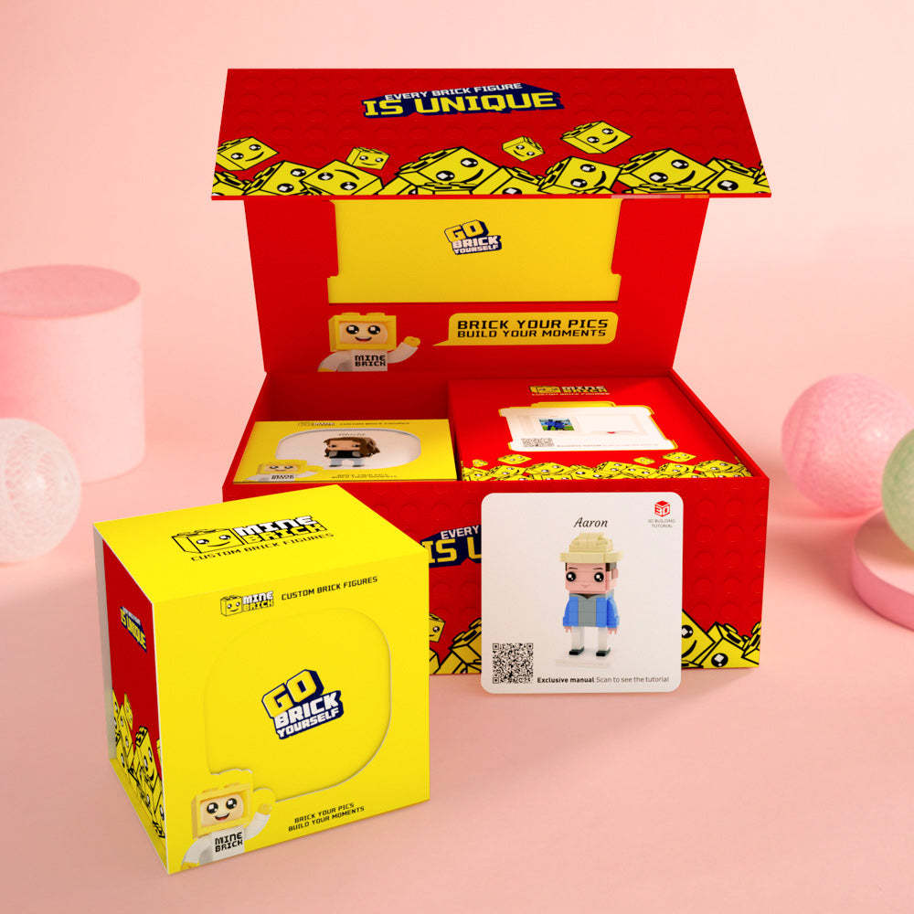 BOX for 2 People Brick Figures - MyCustomBrickheadz