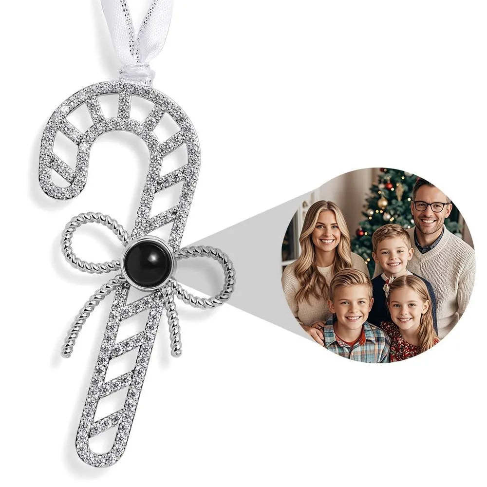 Personalized Projection Ornament Custom Photo Snowflake Christmas Ornament Gifts - minebrickau