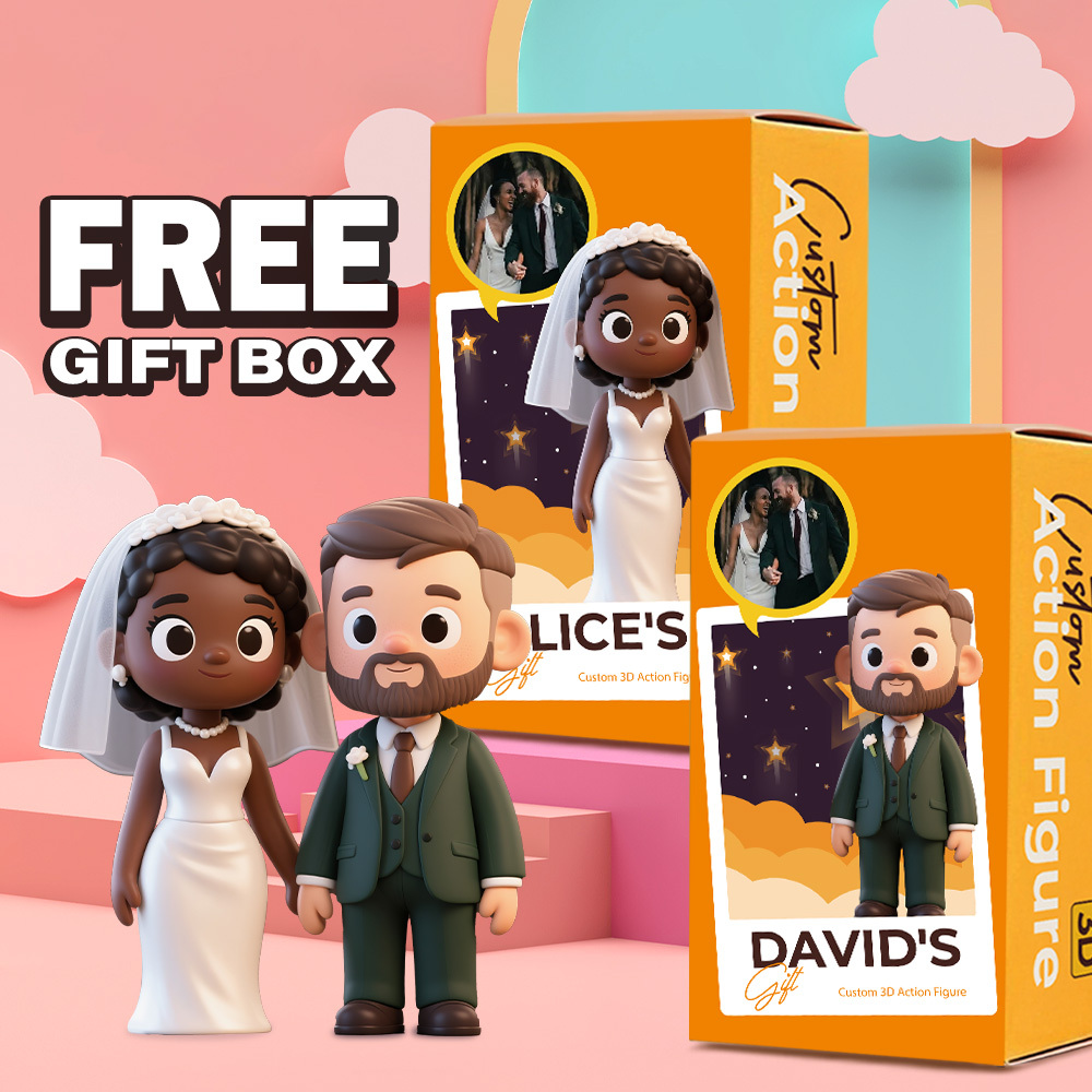 Custom 3D Action Figure From Your Photo Personalized Toy Figure Custom Action Figure Gifts For Him/Her - 
