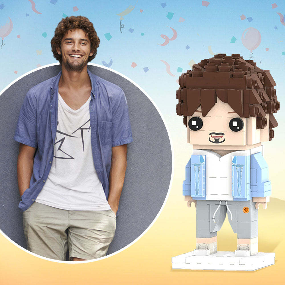 Custom Brick Figures Personalized Photo Brick Figures DIY Brick Figures Create Your Own Small Particle Block Toy - MyCustomBrickheadz