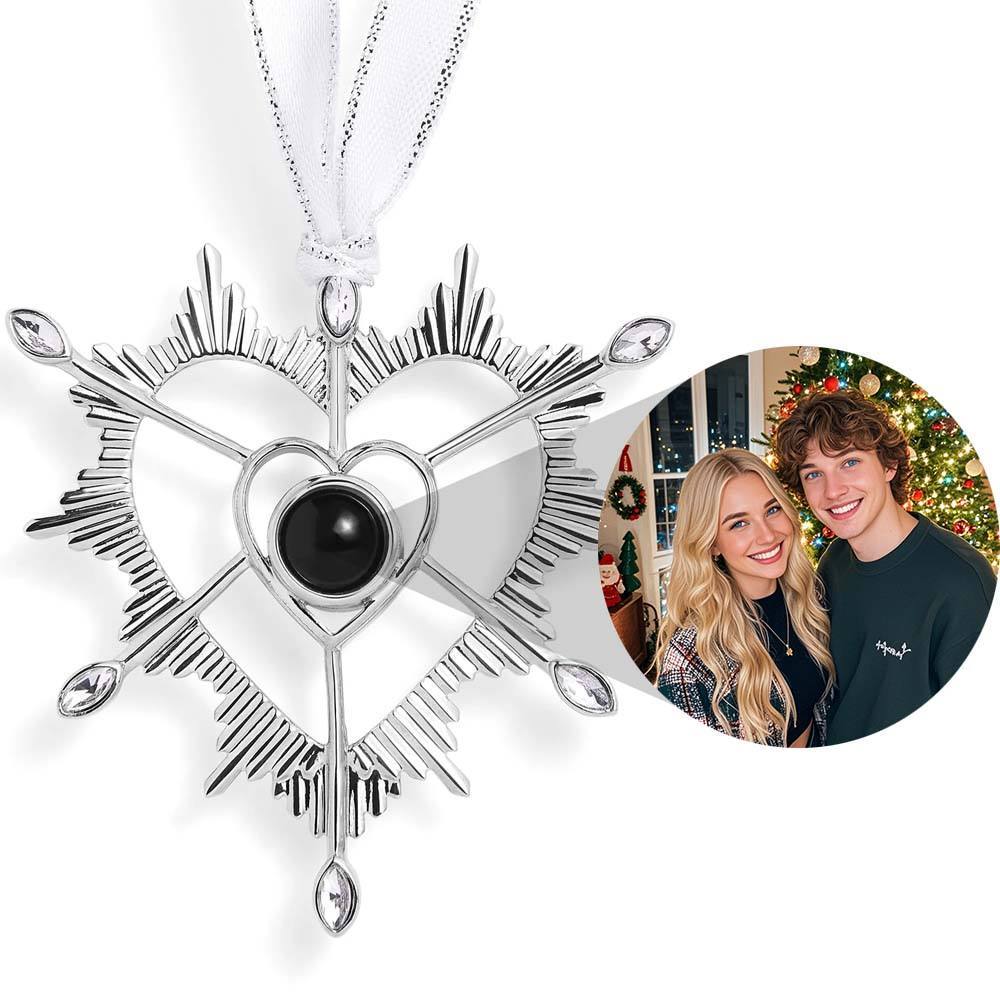 Personalized Nordic Snowflake Photo Ornament Christmas Gifts - minebrickau