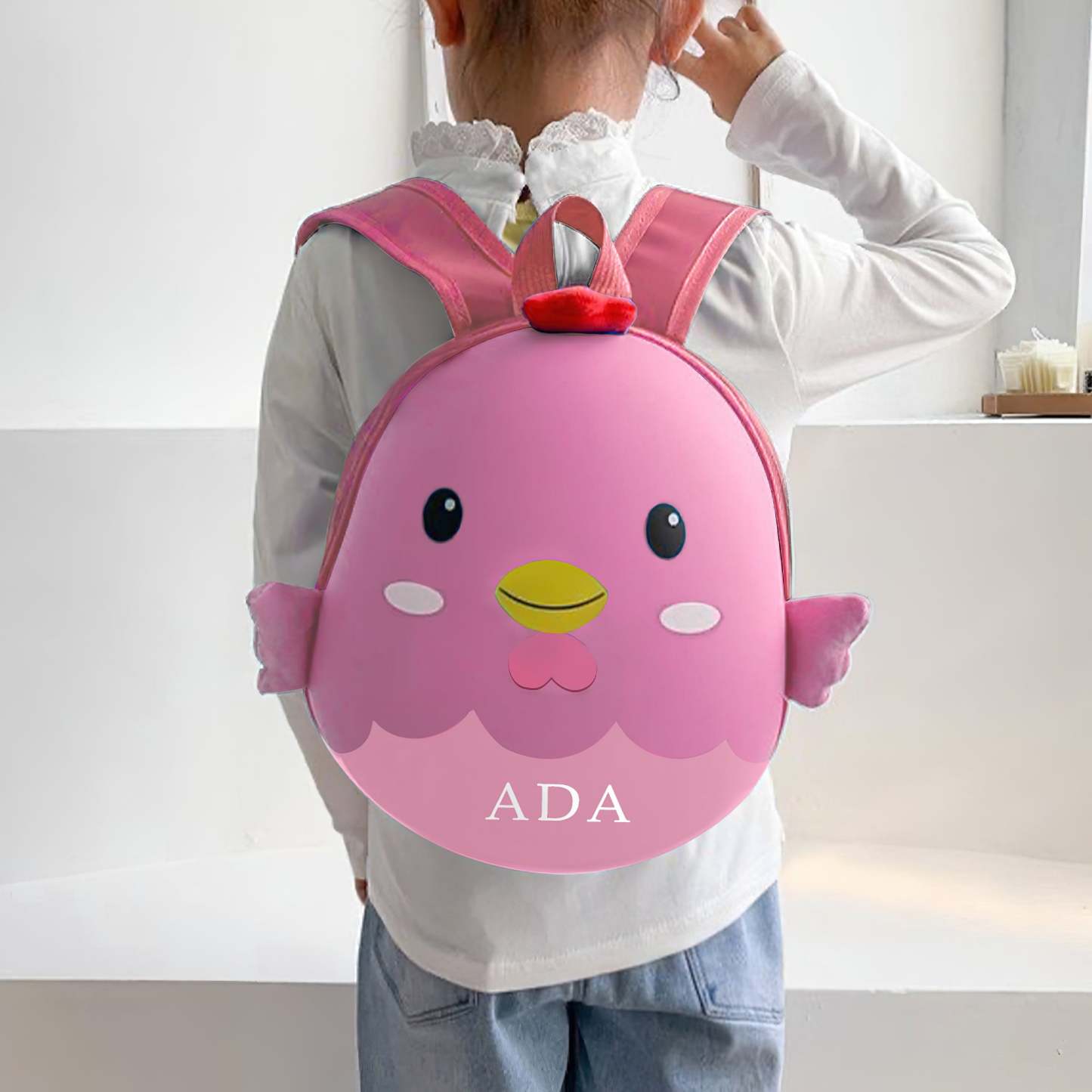 Toddler Bags Custom Name Kids Backpack Cartoon Book Bags For Boys Girls - 