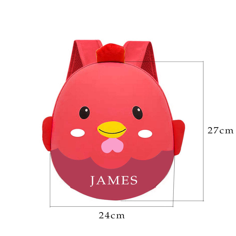 Toddler Bags Custom Name Kids Backpack Cartoon Book Bags For Boys Girls - 