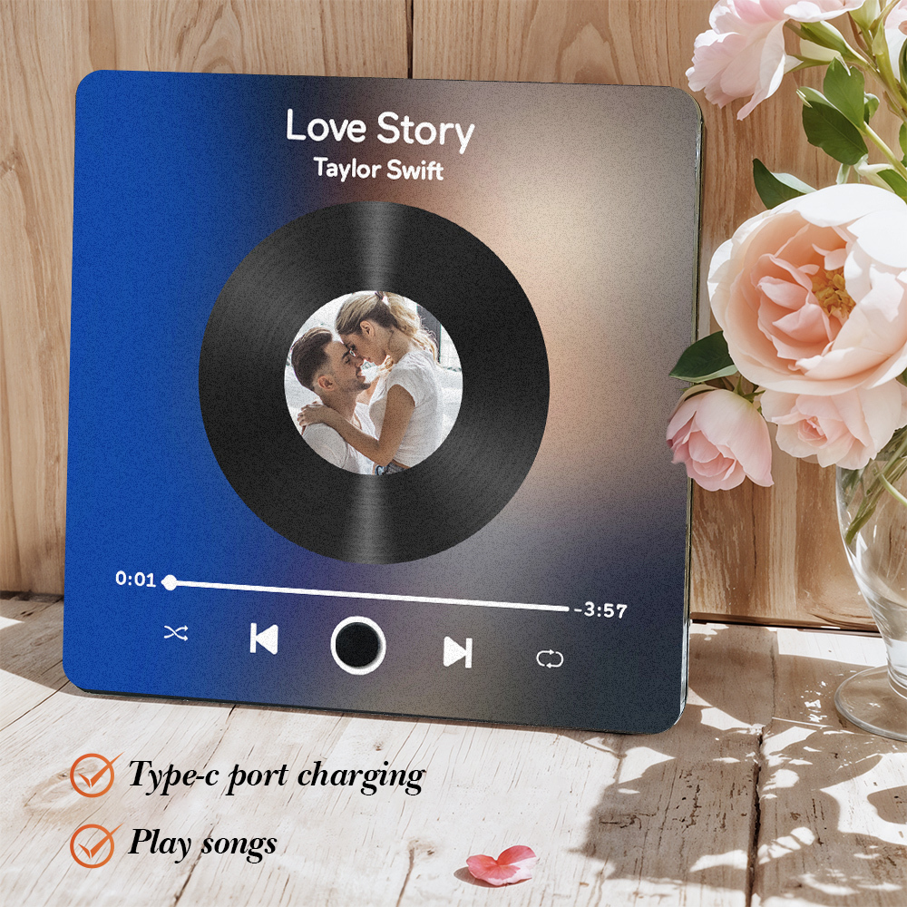 Personalized Spotify Fridge Magnet Personalized Music Fridge Magnet Can Play Songs Anniversary Gifts - 