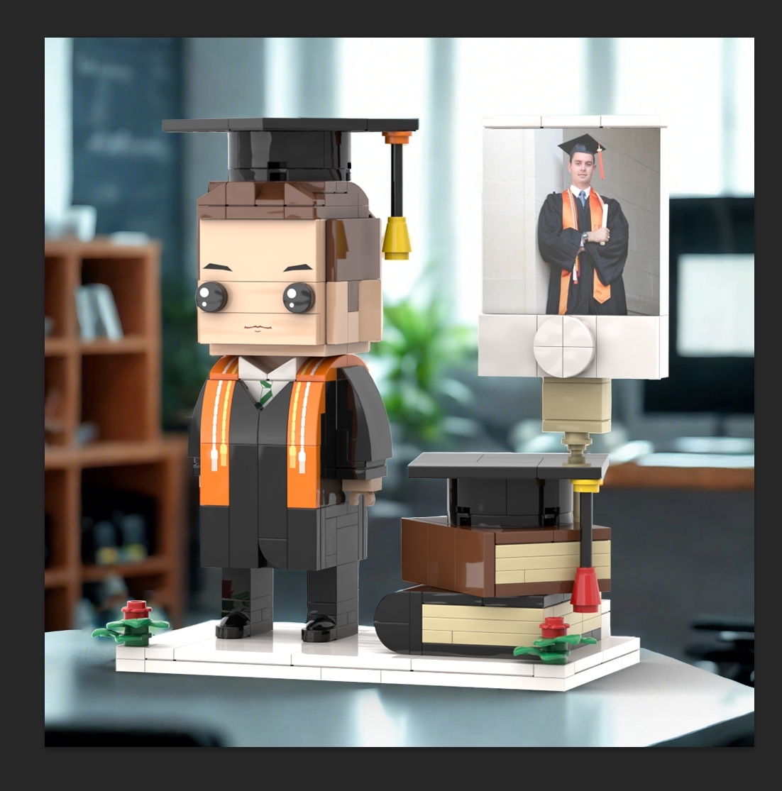 Gift for Baseballer Customizable 1 Person Gift Full Body Custom Brick Figures - 