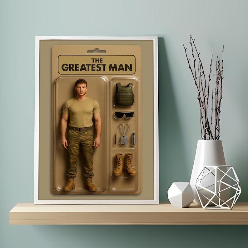 Fully Body Custom Action Figure Portraits | Personalized Toy Box Art | Custom Photo Frame Decorations | Custom Toy Figure - 