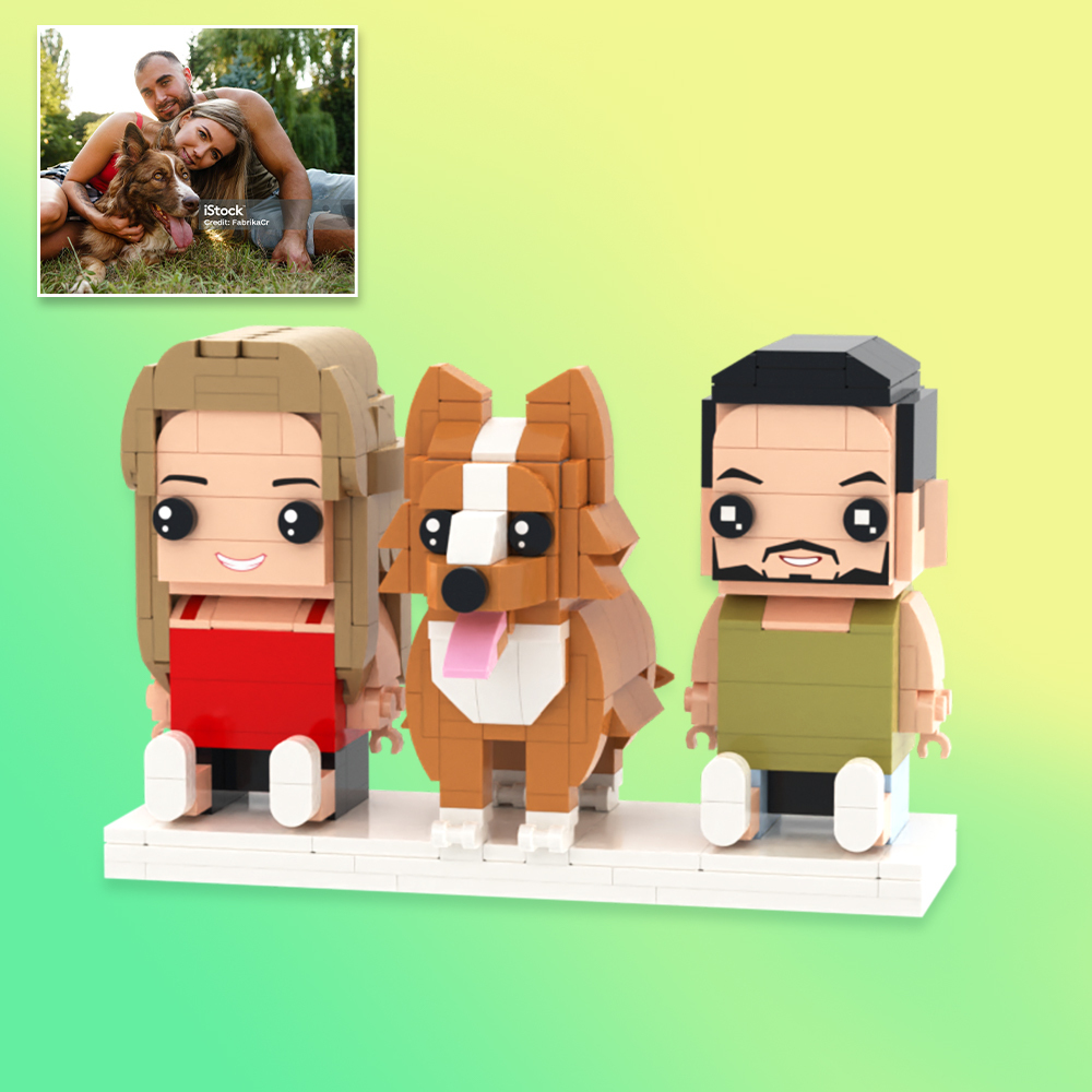 Custom Full Body Brick Figures Personalized Sitting Brick Figures Universal Interlocking Plastic Toy Christmas Gift Ideas For You Loved One - 