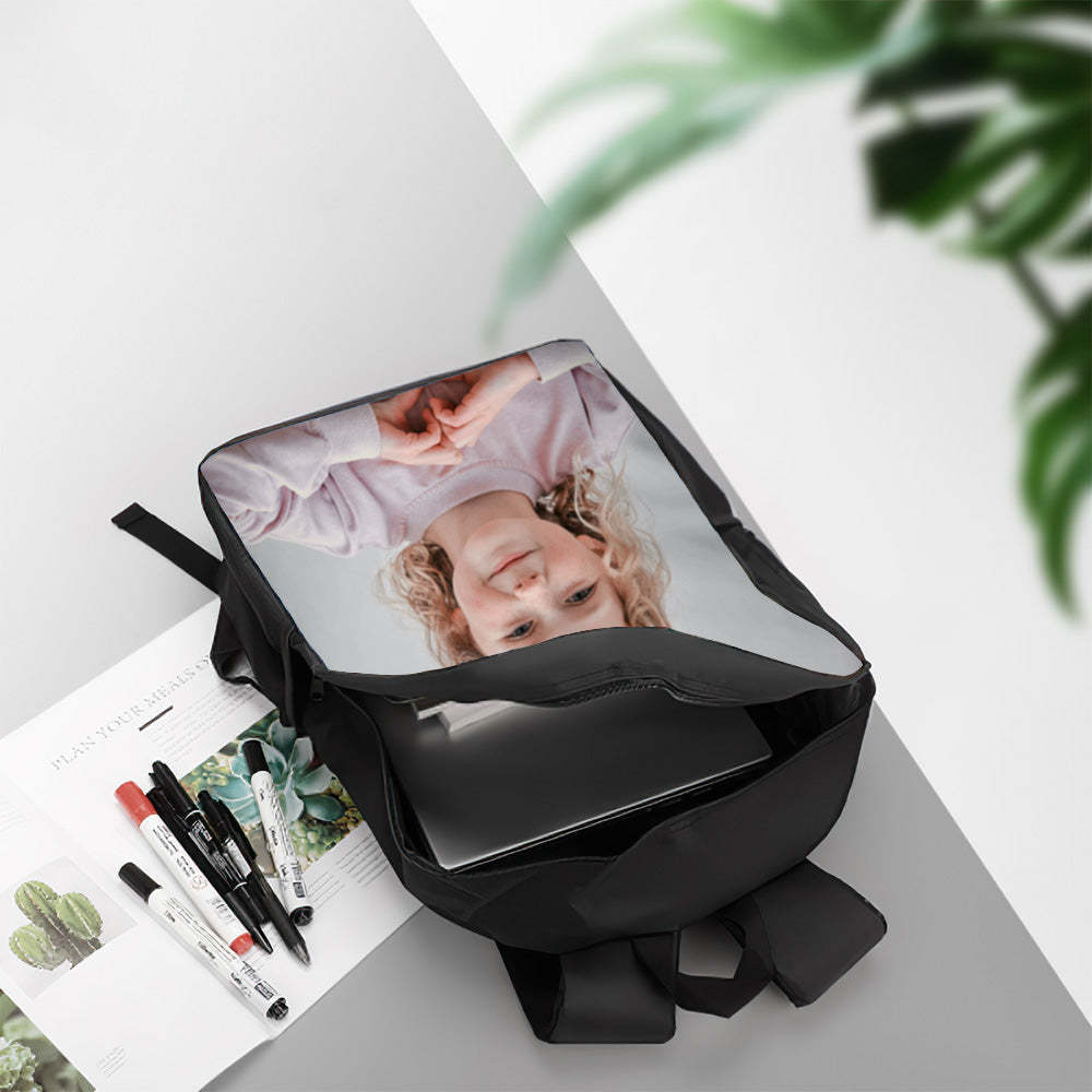 Custom Photo Bag, Picture Backpack, Customized Backpack, Back to School Gifts, Homecoming Day - 