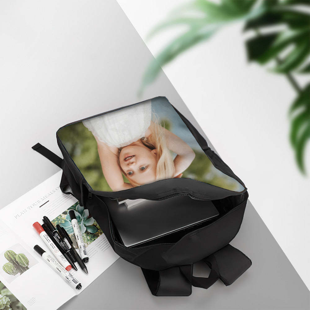 Custom Photo Backpack, Back To School Gifts For Kids, Picture Backpack, Customized Backpack - 