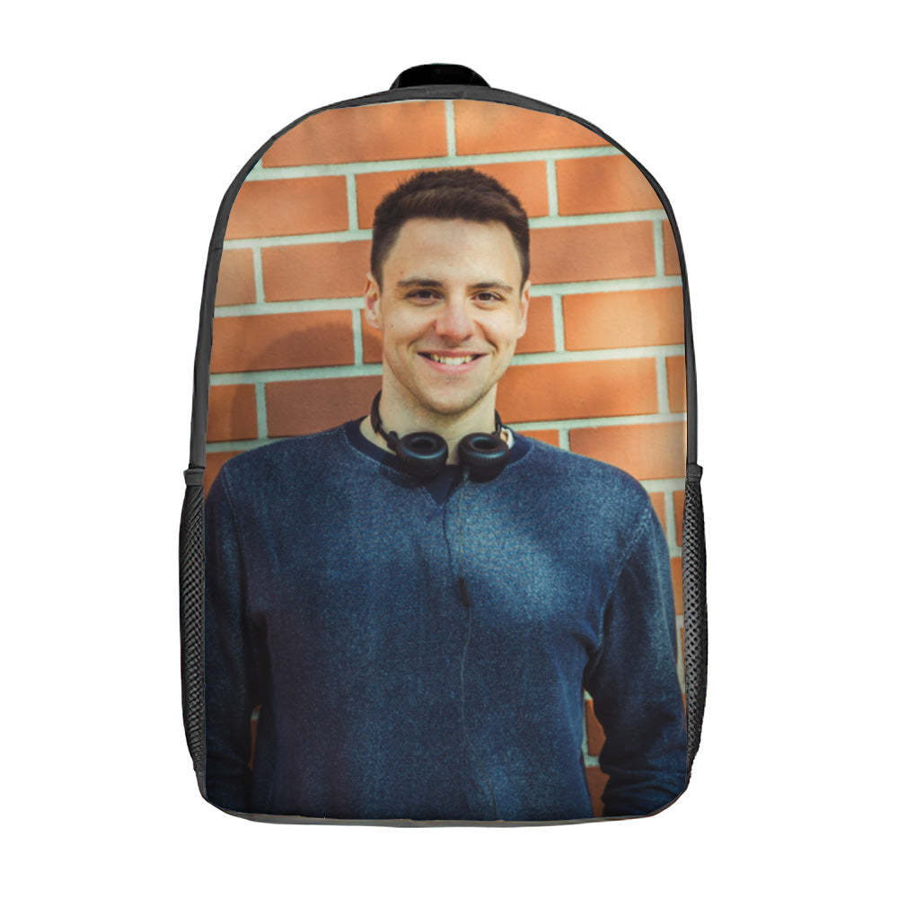 Custom Photo Bag, Picture Backpack, Customized Backpack, Back to School Gifts, Homecoming Day - 