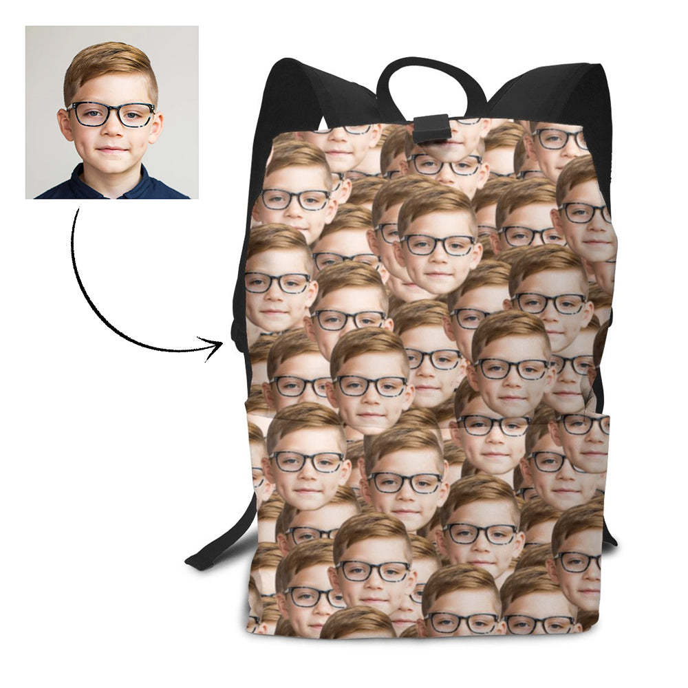 Personalized Mash Face Photo Backpack - 