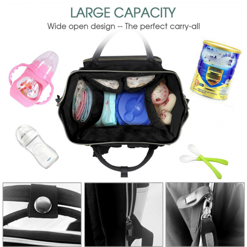 Back to School Gifts Personalized Photo Mommy Backpack Custom Diaper Bag Multi-pocket Bag - 