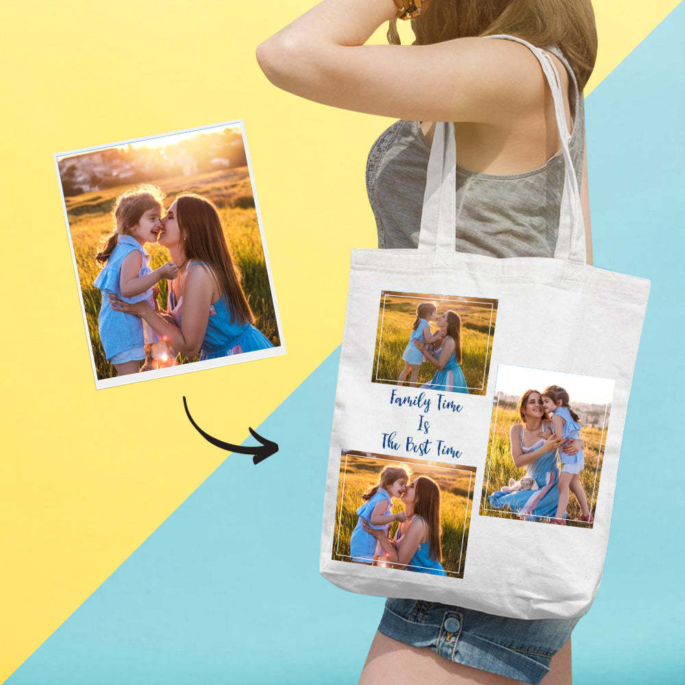 Gift for Mom Custom Tote Bag, Personalized Shopping Bag, Custom Storage Handbag, Mother's Day Gift - 