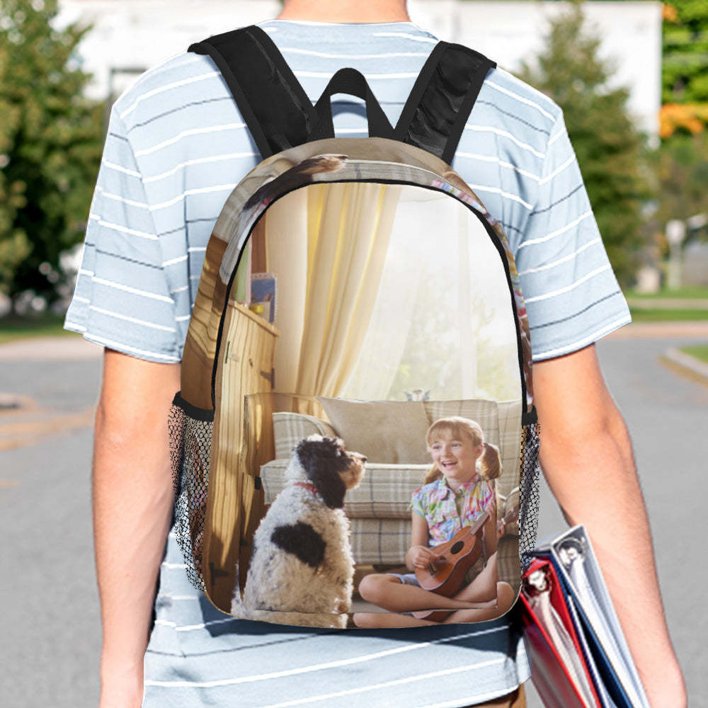 Custom Photo Backpack Personalised School Bag for Kids - 
