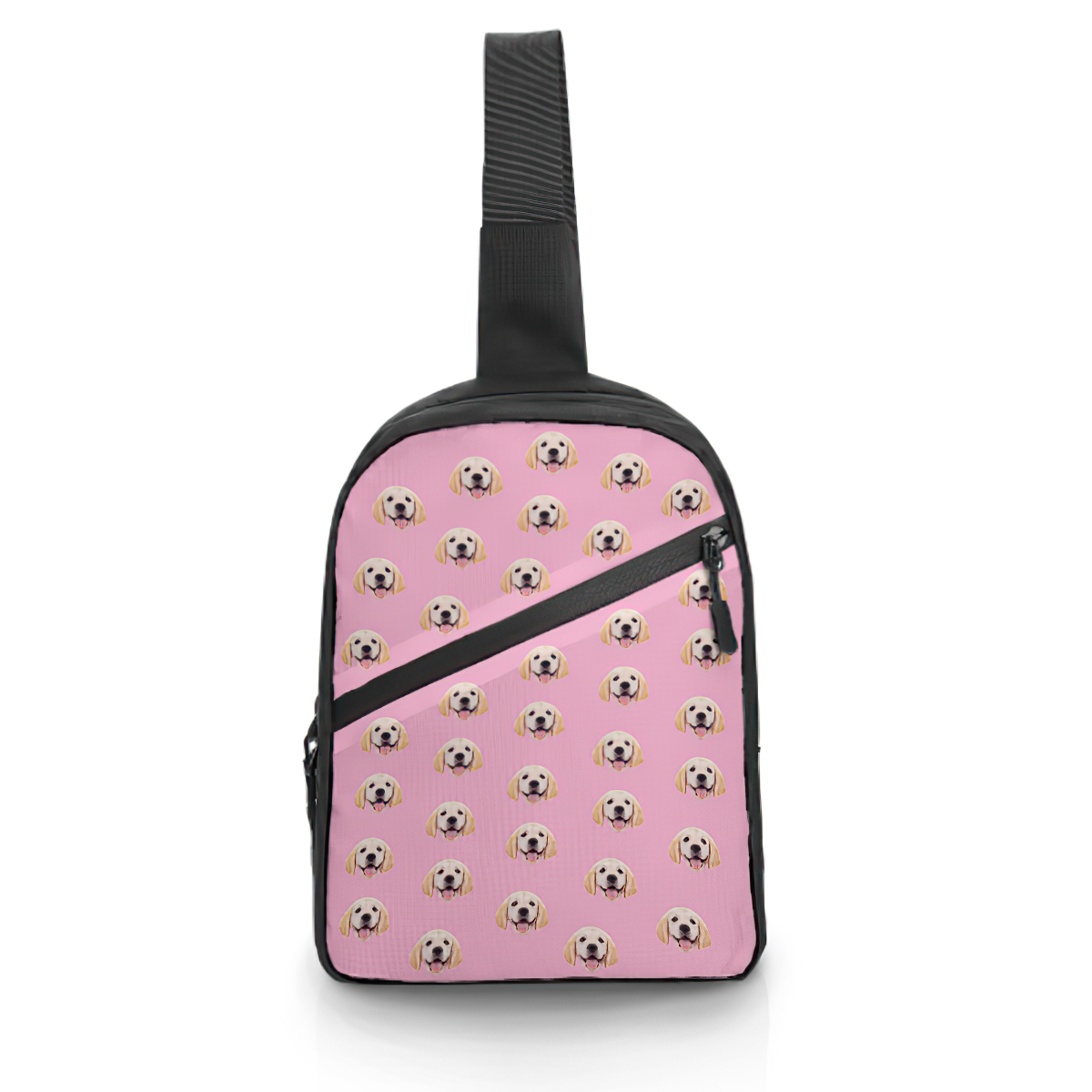Custom Face Chest Bag Custom Cartoon Shoulder Crossbody Backpack for Men Cycling Camping Daypack - 