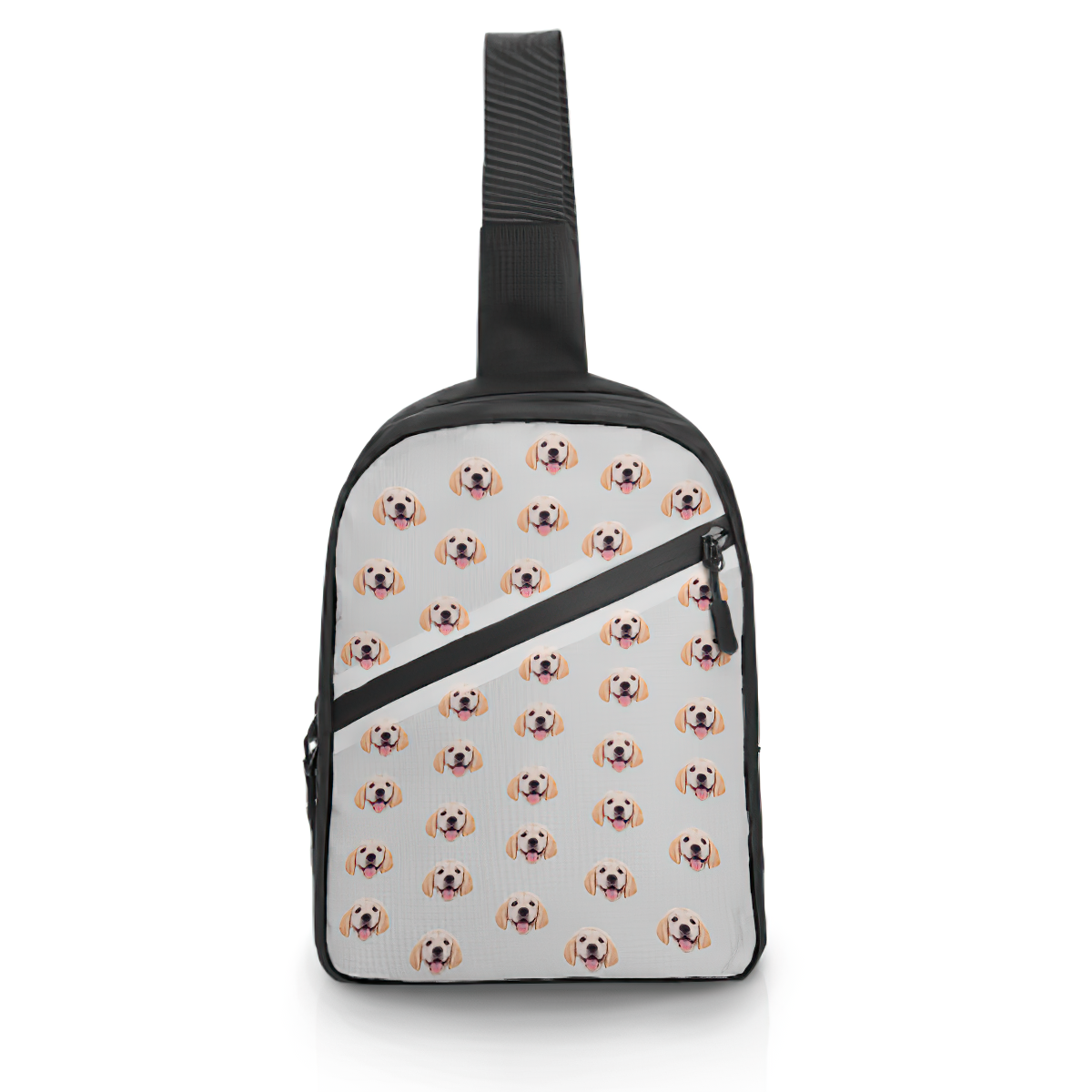 Custom Face Chest Bag Custom Cartoon Shoulder Crossbody Backpack for Men Cycling Camping Daypack - 