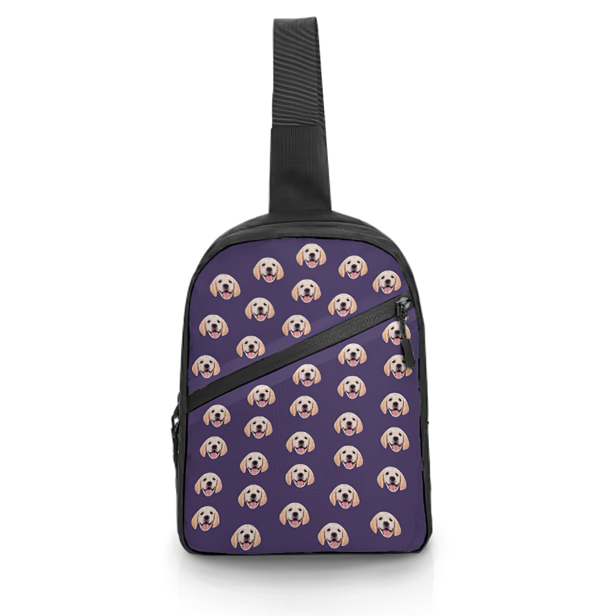 Custom Face Chest Bag Custom Cartoon Shoulder Crossbody Backpack for Men Cycling Camping Daypack - 